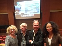 Some Key People  On the left are Justin DiCioccio (Assistant Dean and Chair of Jazz Arts Program) and his wife with Bruce Spiegel and his daughter Tatiana on the right