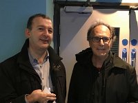 John Flannery  Radio / TV Journalist John Flannery (left) was a great moderator for the screening at Ronnie Scotts