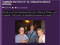 Online Press Coverage  Gonzalo Restrepo (left) and German Ossa (right) helped secure press coverage for my film. Many thanks to the people who helped get the word out.