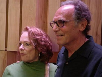 Debby and Bruce  Debby Evans and Bruce Spiegel pose for a picture before the film is shown