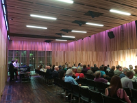 Audience in New Orleans  Audience gets ready to see the film at the New Orleans Jazz and Heritage Foundation