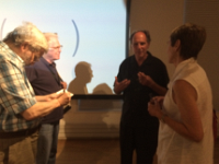 Q and A after the film  Bruce Spiegel conducts a question and answer session after the screening