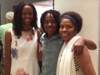 Malachi with Mom and Carmen  Good friends Martha (left side) with her son Malachi and my wife Carmen on the right