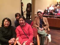 Some Special Guests  Reserved seats for some special friends from the Phillipines. They were very grateful to attend the event and sent emails to the Producer afterwards on what this event meant to them.