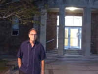 Film Debut  Bruce gets ready to debut the film on the campus of Southeastern Louisiana University