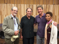More New Orleans Jazz Fans  Bruce and his wife with two fans at the New Orleans showing