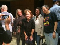 Debby and Friends  Debby Evans made sure her local friends were on hand to enjoy the film